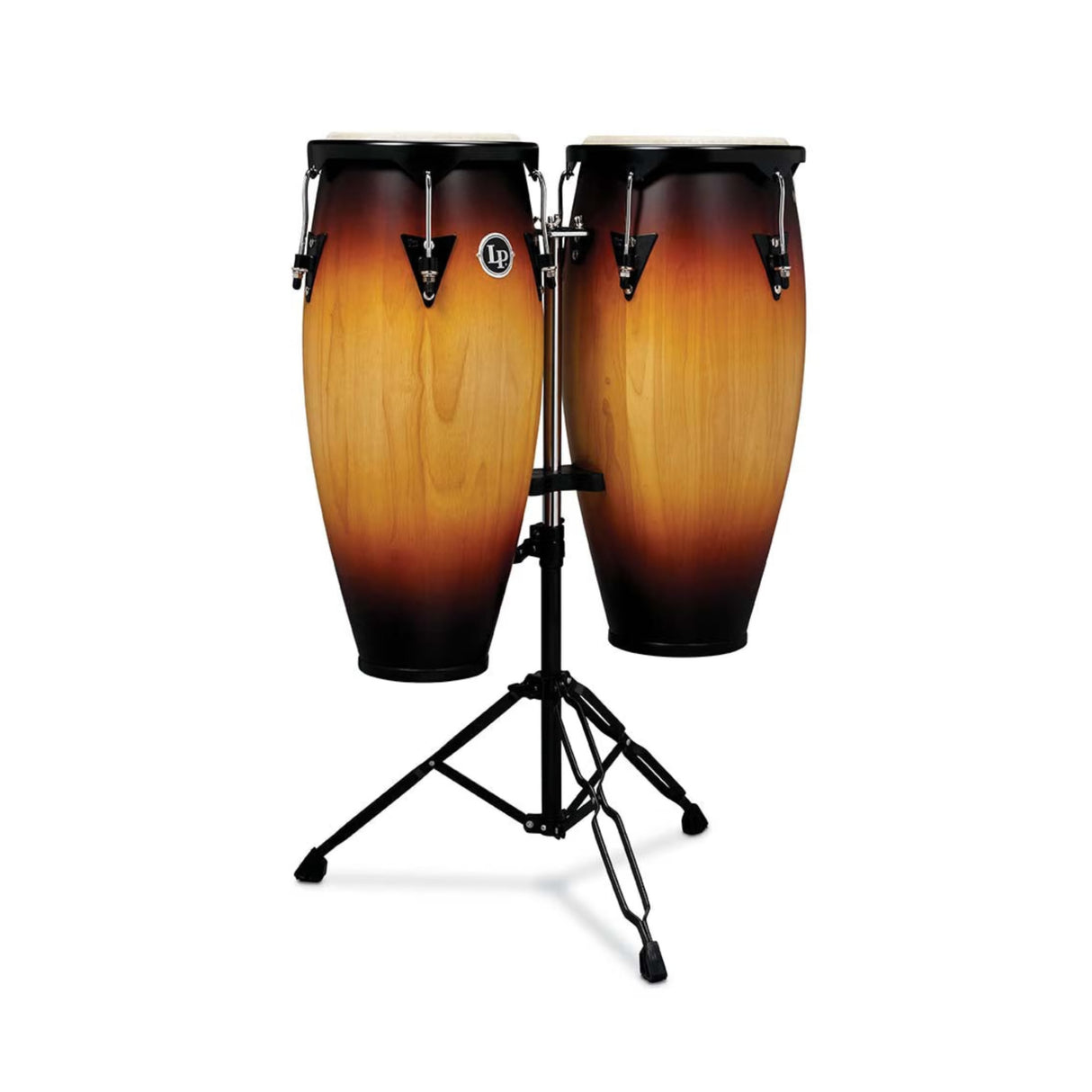 Latin Percussion City 10in, 11in Congas and 6in, 7in Bongos (Vintage Sunburst) - 2