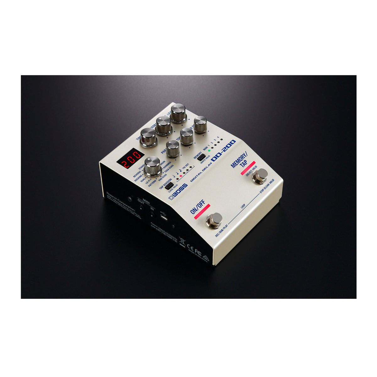 BOSS DD-200 12 Different Modes No Nonsense Interface Real-Time Control Interface Digital Delay Pedal