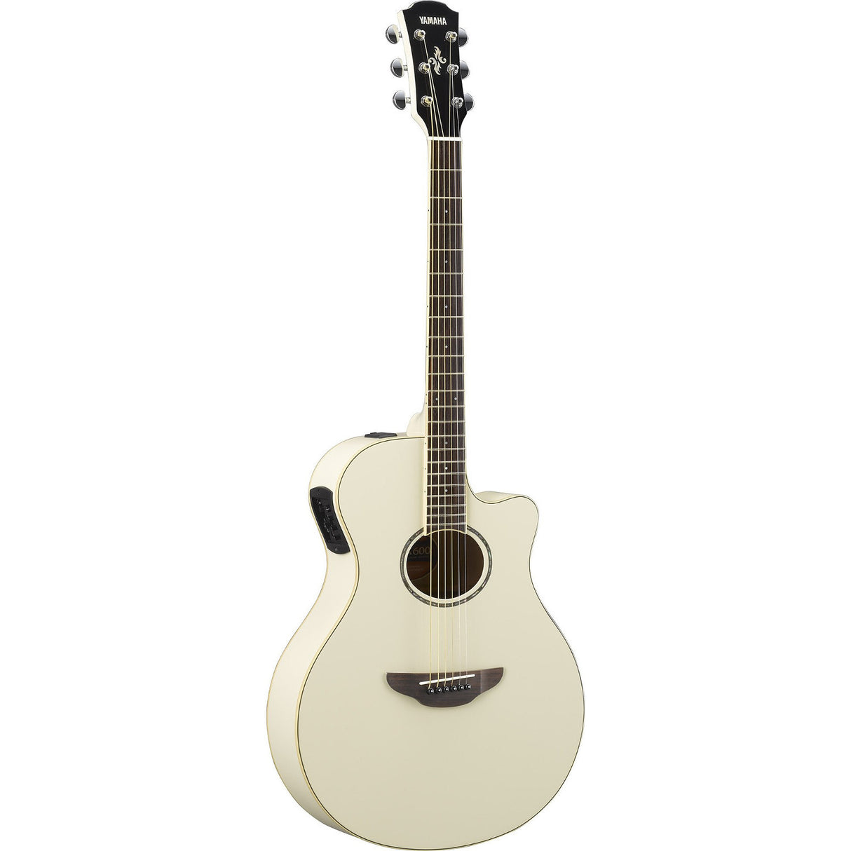Yamaha APX600VW Thinline Acoustic-Electric Guitar (Vintage White)