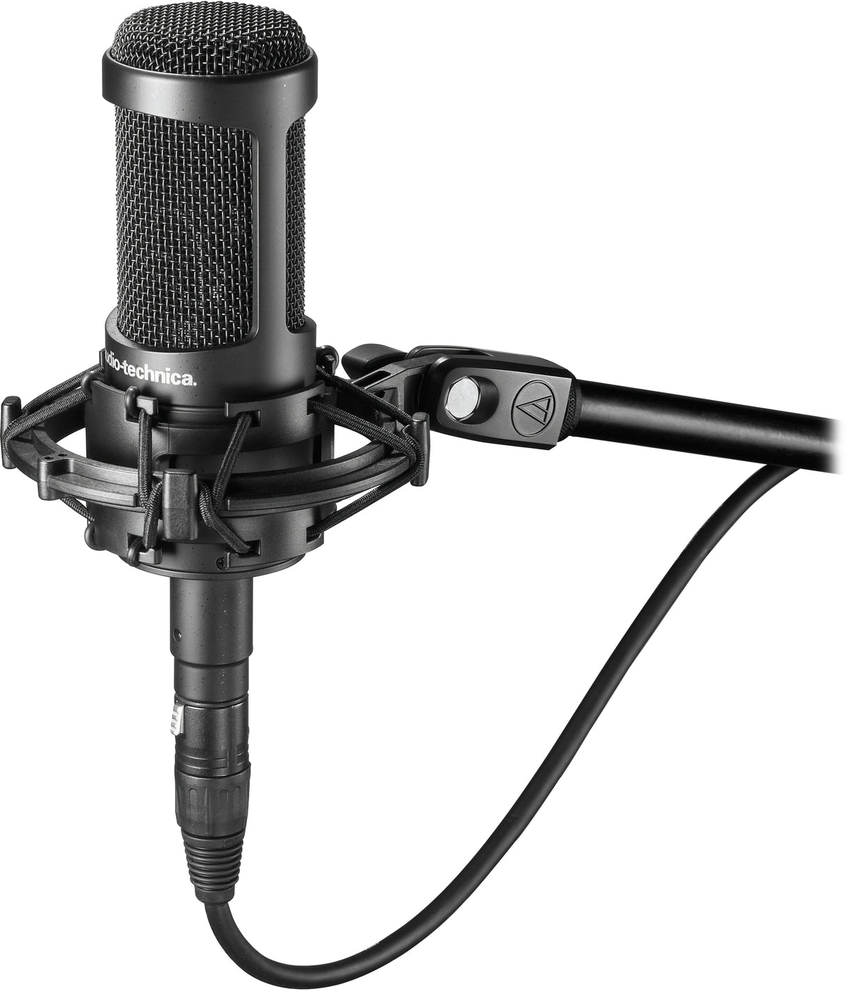 Audio Technica AT2035 Studio Condenser Microphone with Pop Filter and Accessory Bundle