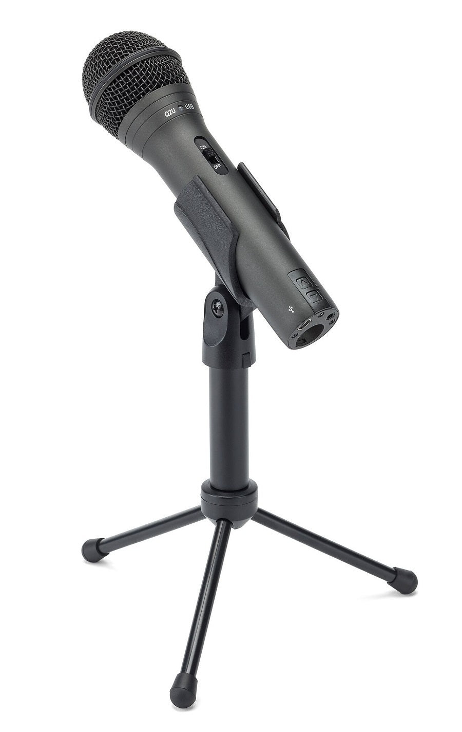 Samson Q2U Handheld Dynamic USB Microphone Recording and Podcasting Pack (Black)