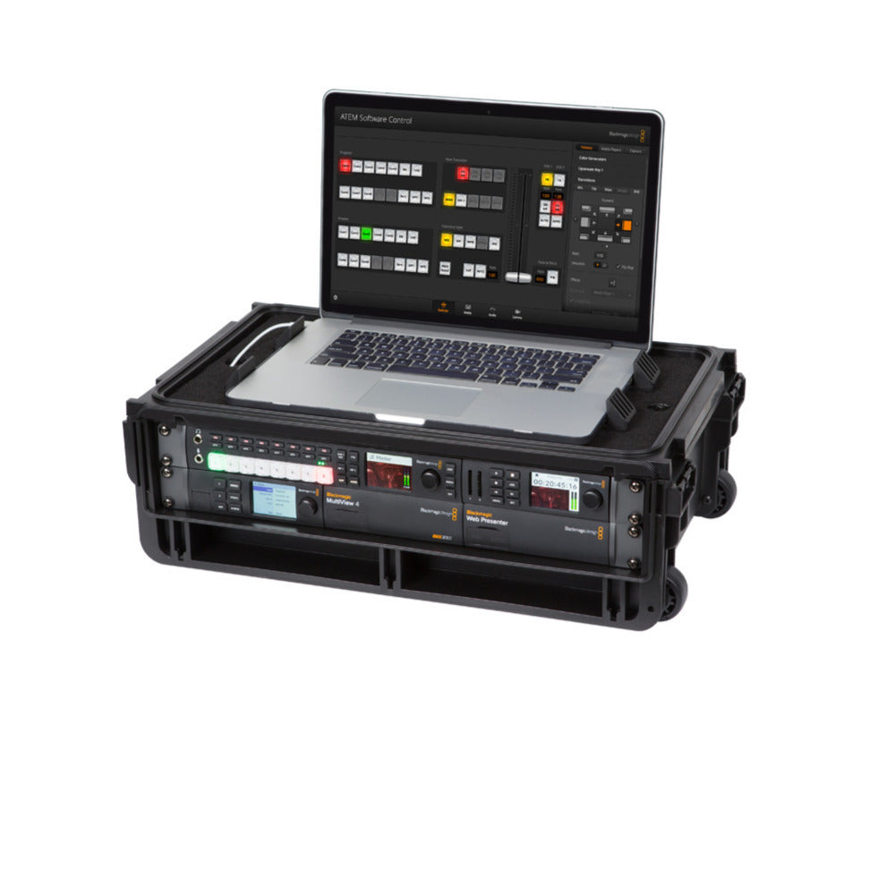 SKB Injection Molded 2U Studio Flyer Rack Case