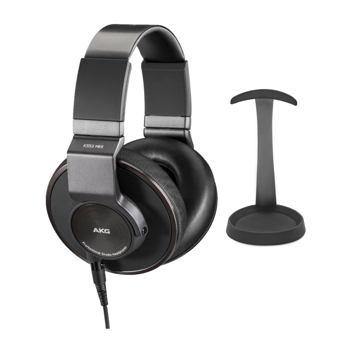 AKG K553 MKII Studio Headphones bundle with Knox Gear Aluminum Stand