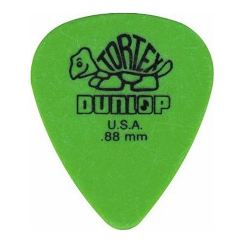 Dunlop 418P88 Tortex Standard .88mm Green Guitar Picks (12-Pack)