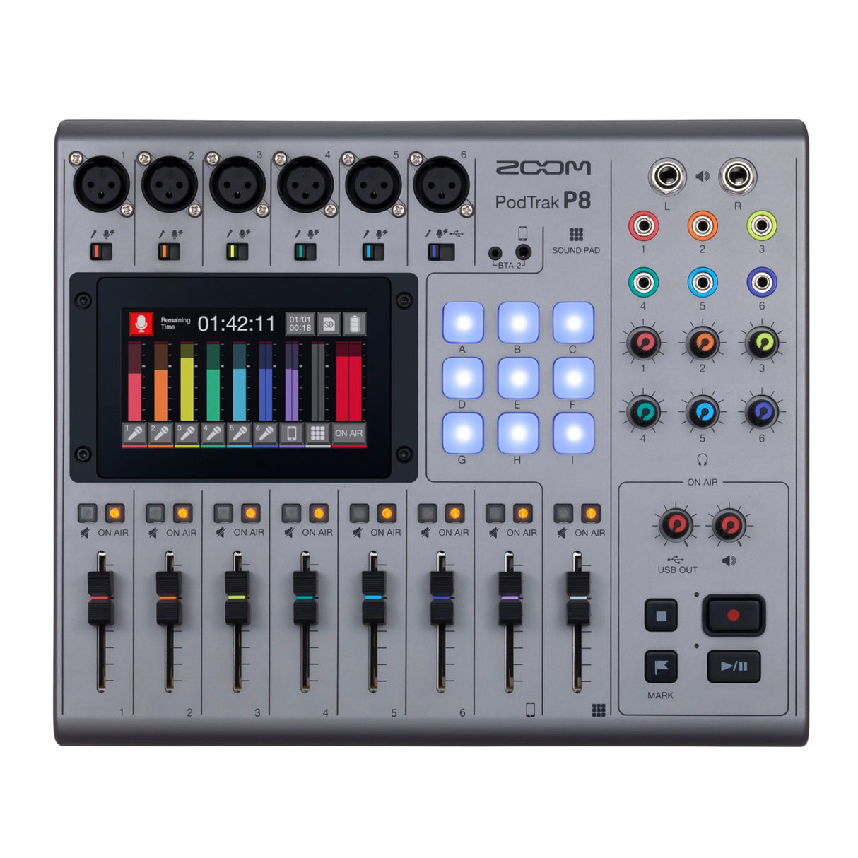 Zoom PodTrak P8 Podcasting Recorder