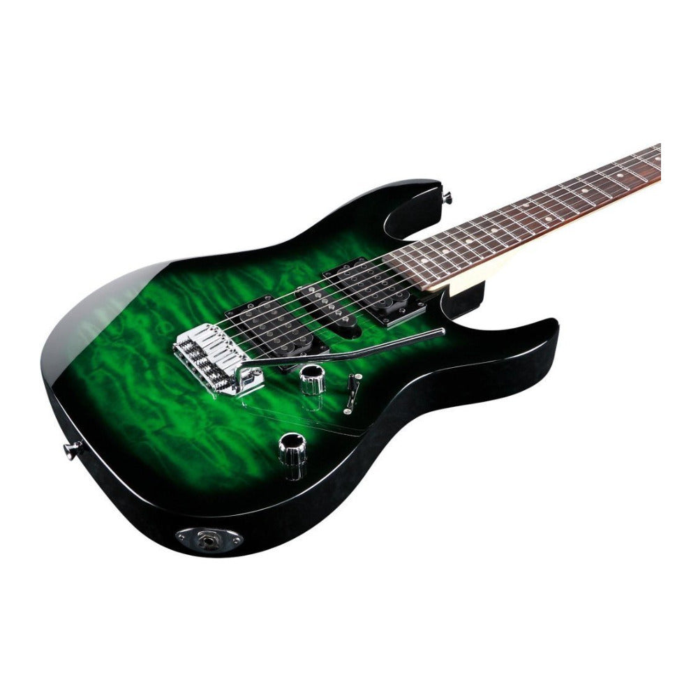 Ibanez GRX70QA GIO 6-String Electric Guitar (Transparent Emerald Burst)