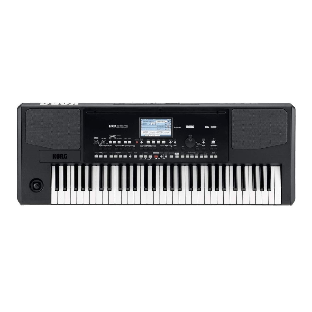 Korg PA300 61-Key Professional Arranger Keyboard Bundle with Accessory Bundle