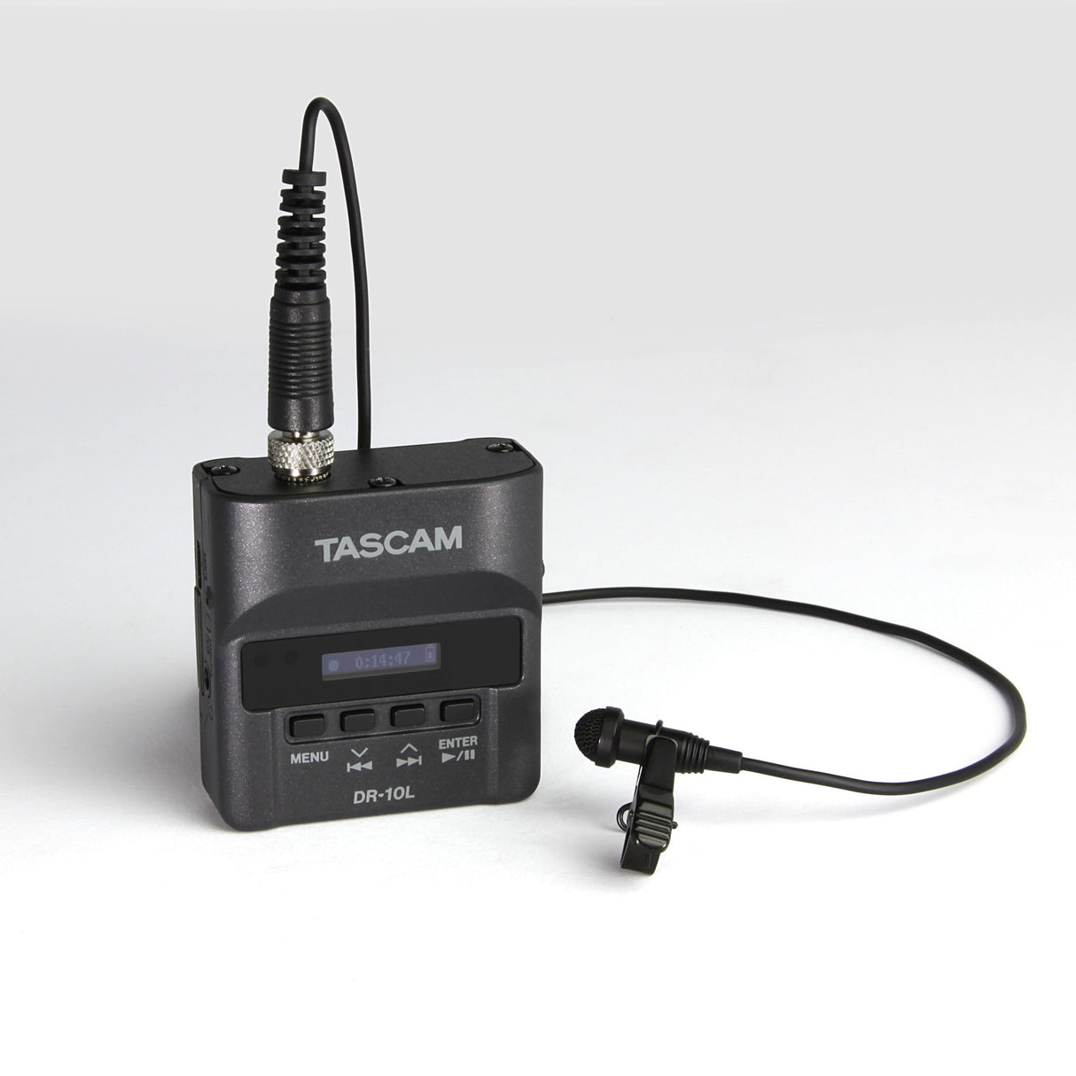 Tascam DR-10L Compact Digital Audio Recorder and Lavalier Mic Combo (Black)