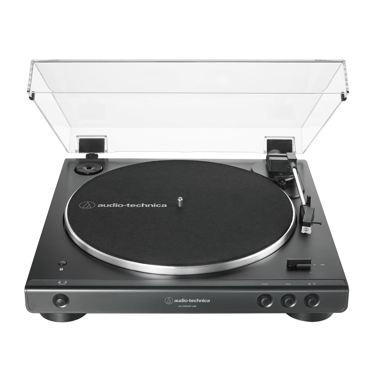 Audio-Technica Two-Speed Stereo Turntable and USB (Black) w/Bluetooth Speakers