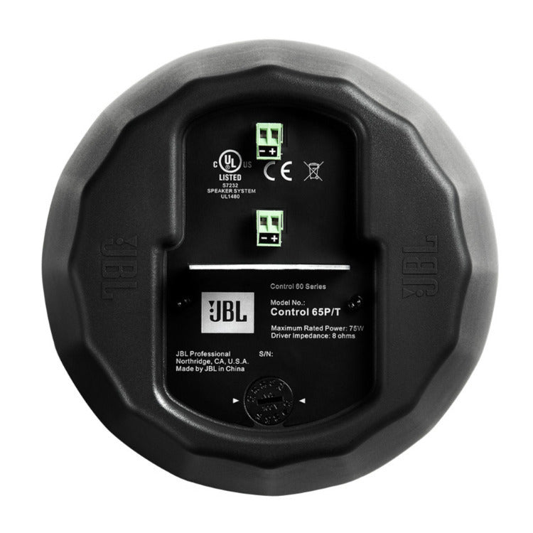 JBL C65P/T Compact Full-Range Pendant Speaker with RBI
