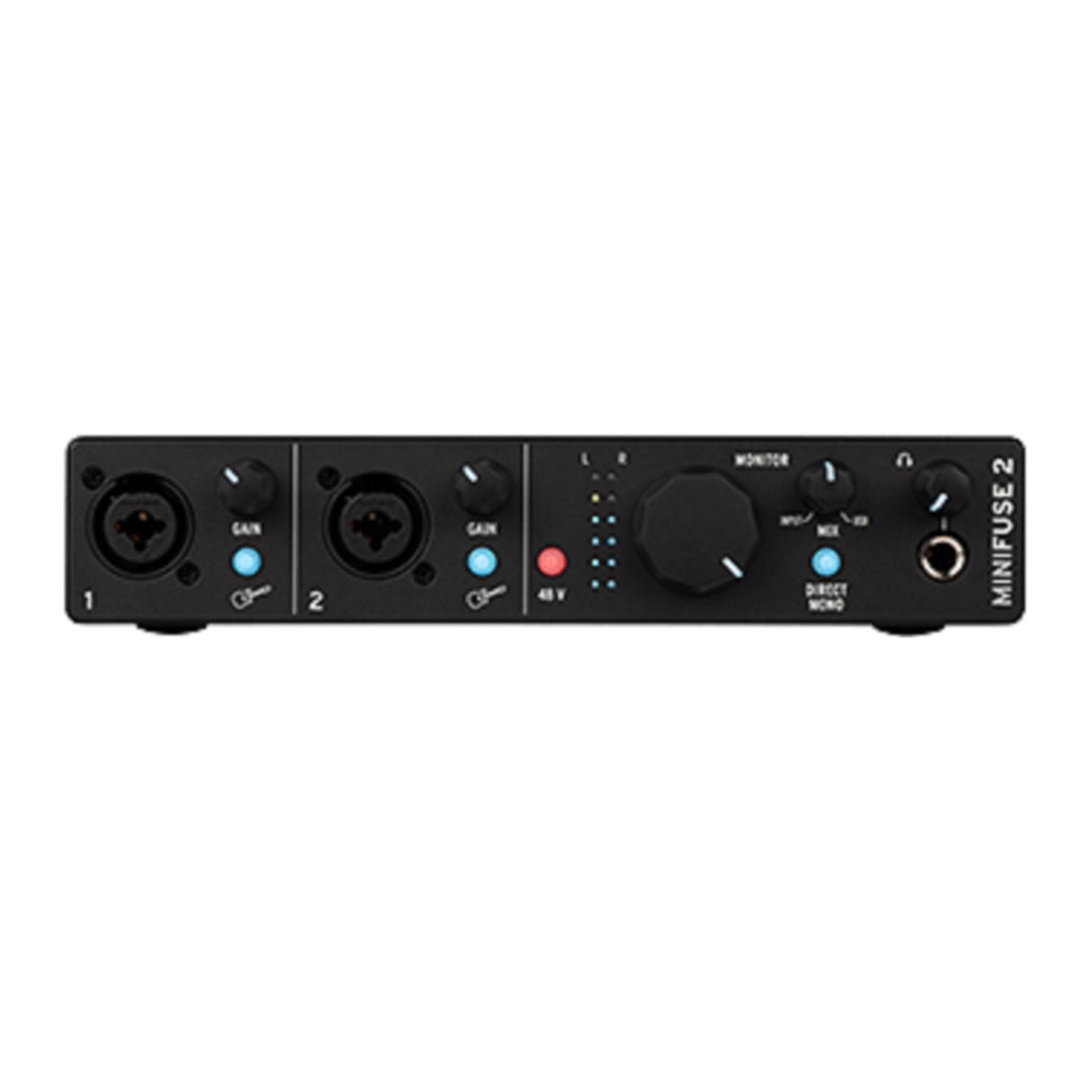 Arturia MiniFuse 2 USB C Audio Interface with XLR Cable and 2x TRS Cable Bundle