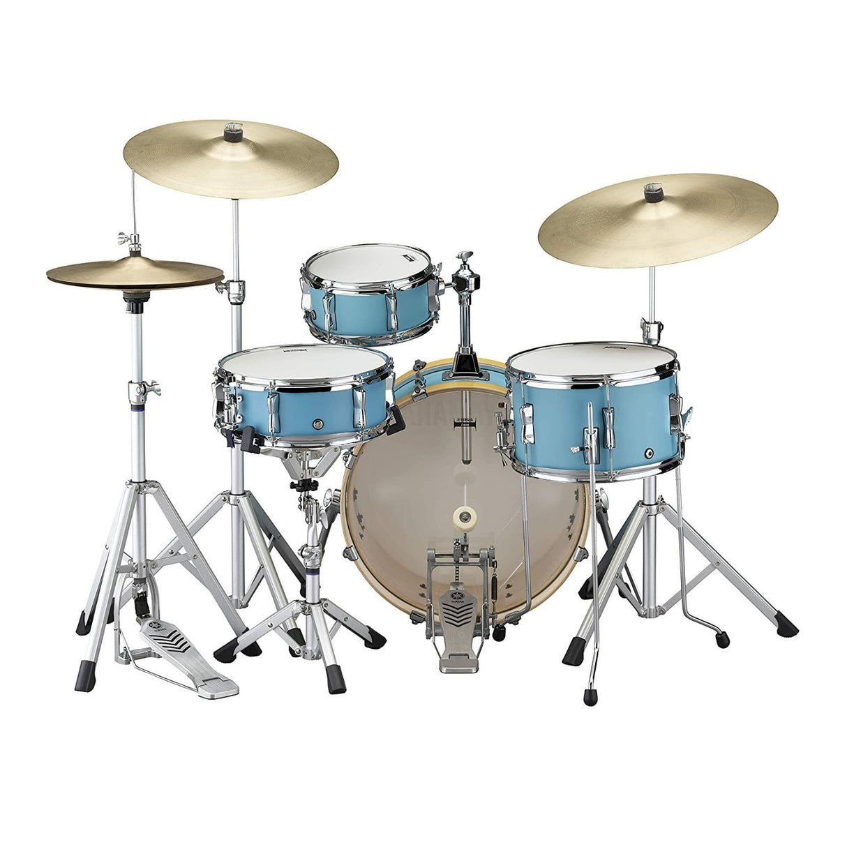 Yamaha SBP0F4H Stage Custom Hip 4-Piece Drum Shell Pack (Matte Surf Green)