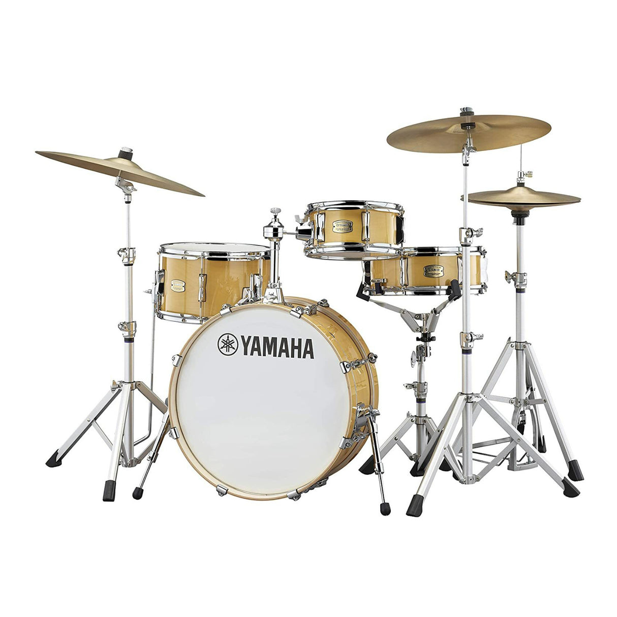 Yamaha SBP0F4H Stage Custom Hip 4-Piece Drum Shell Pack (Natural Wood)