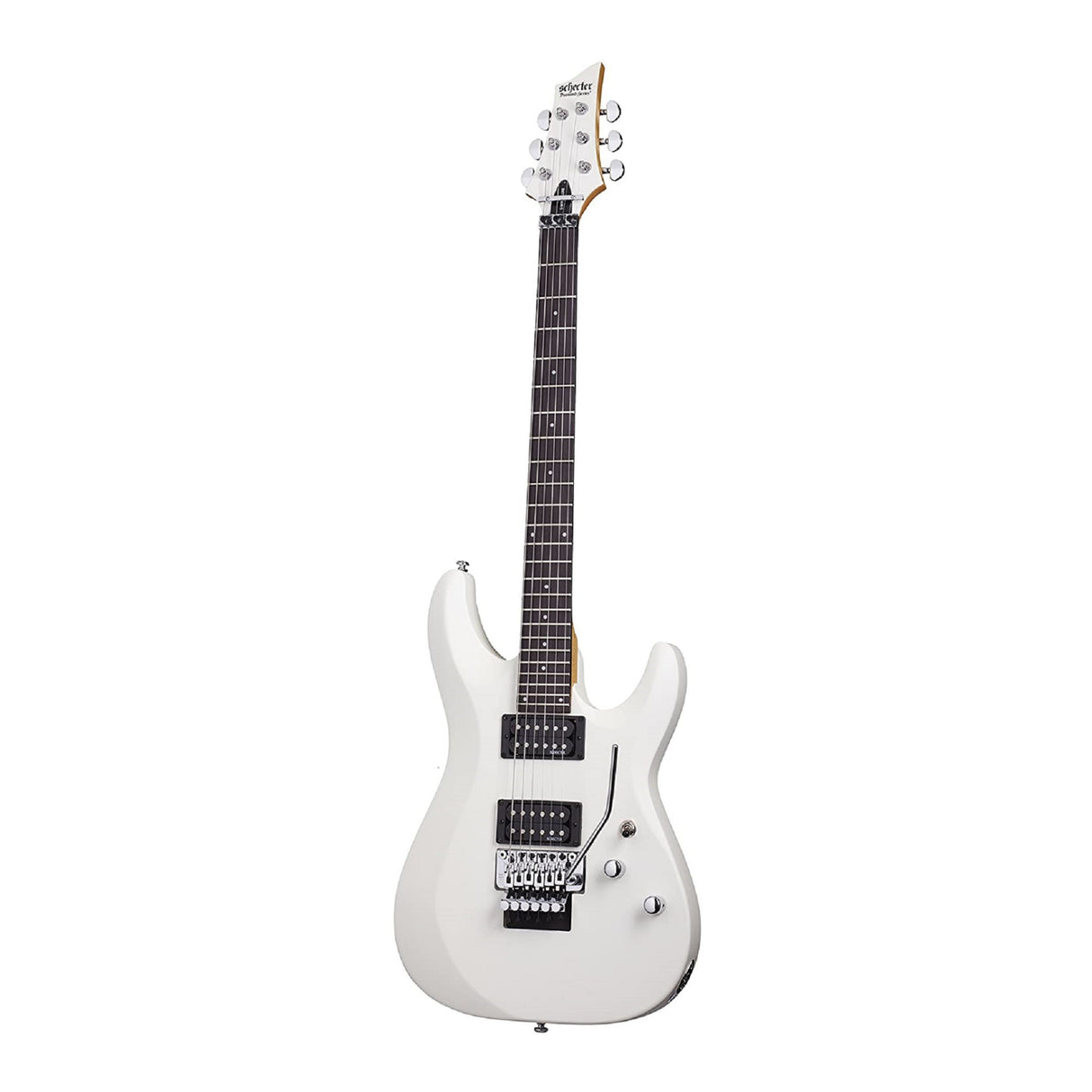 Schecter C-6FR Deluxe 6-String Electric Guitar (Right-Hand, Satin White)