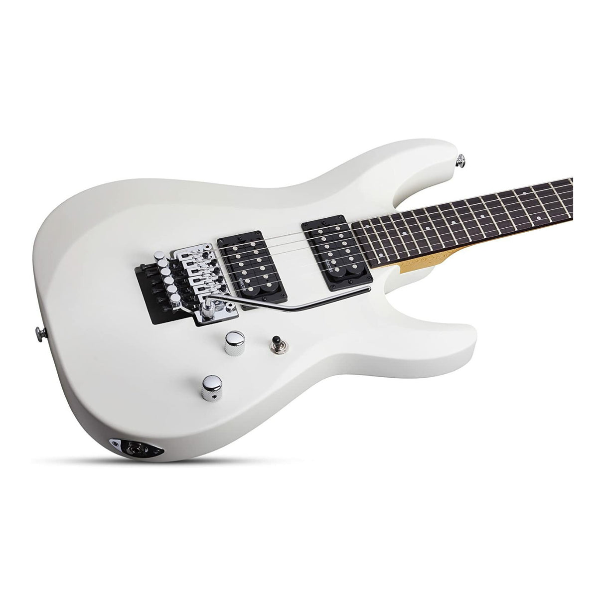 Schecter C-6FR Deluxe 6-String Electric Guitar (Right-Hand, Satin White)