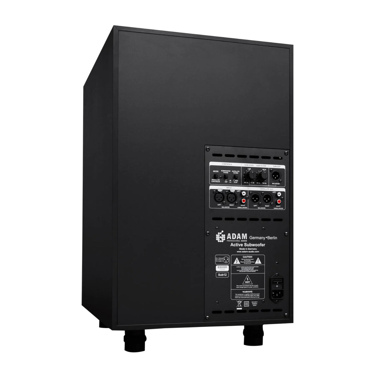 Adam Audio Sub12 12 Inch Powered Studio Subwoofer Bundle