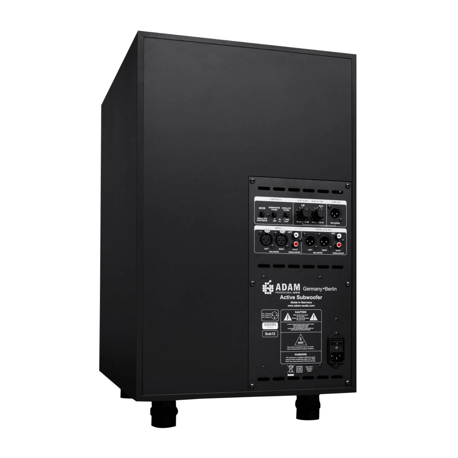 Adam Audio Sub12 12 Inch Powered Studio Subwoofer Bundle