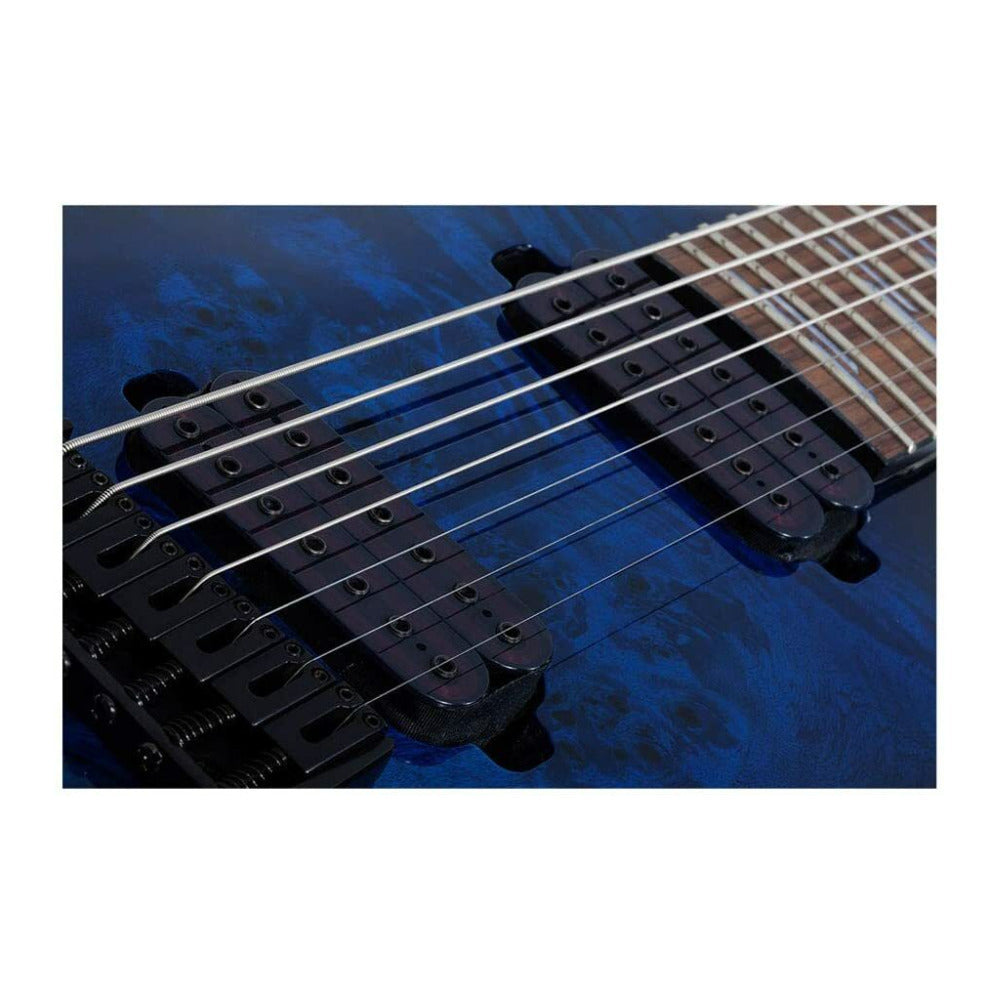 Schecter Omen Elite-7 7-String Electric Guitar (Right-Hand, See-Thru Blue Burst)