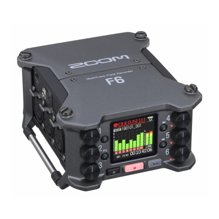 Zoom F6 6-Input / 14-Track Multi-Track Field Recorder with Studio Headphones