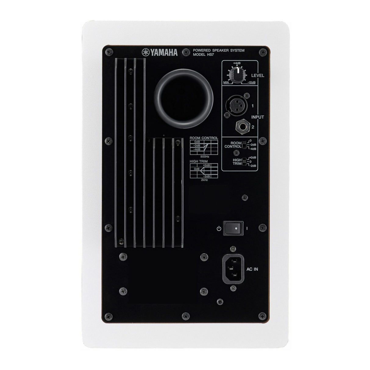 Yamaha HS7W 6.5-Inch Powered Studio Monitor (White, 2-Pack) Bundle