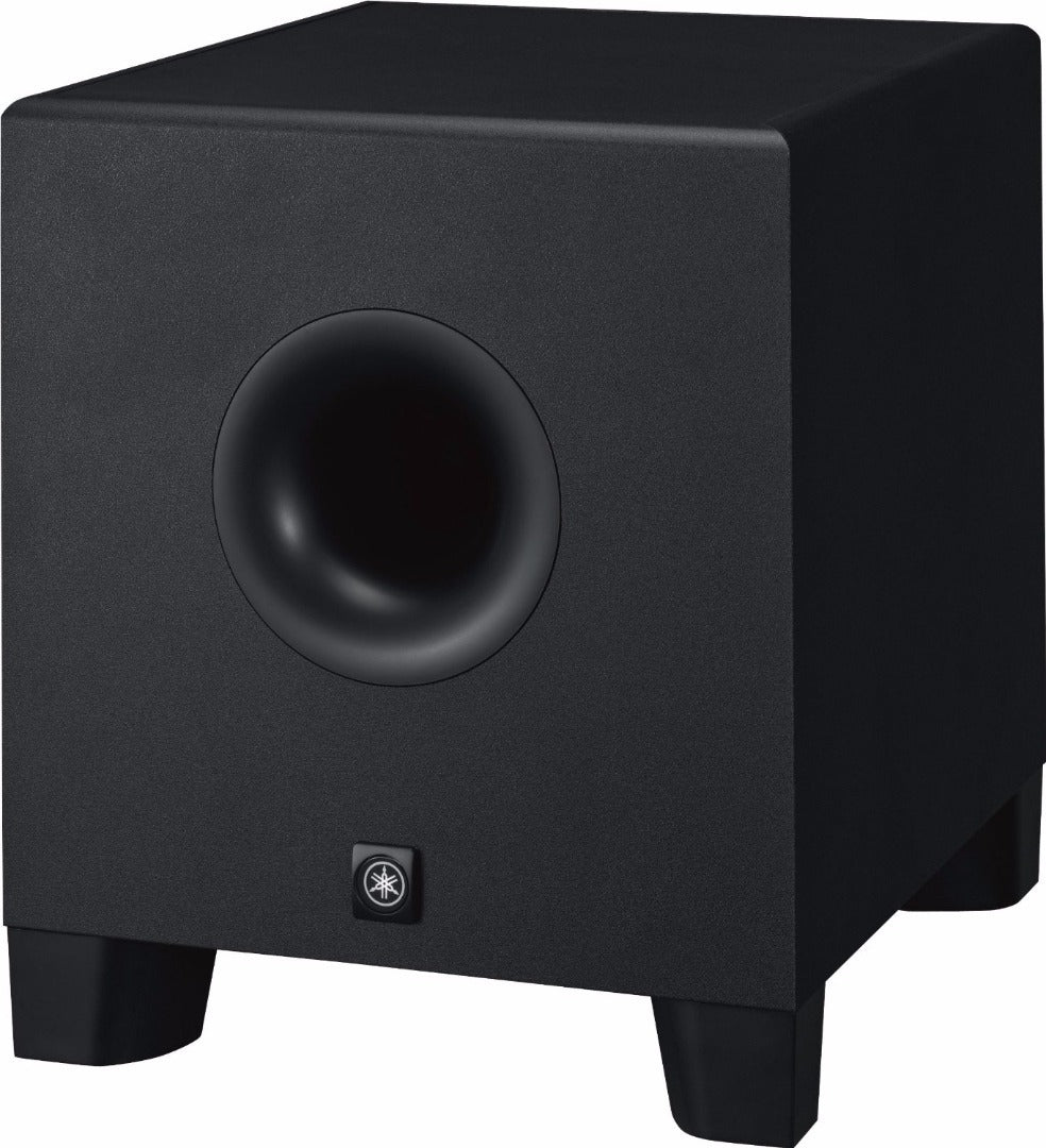 Yamaha HS8S 150 Watt Professional Powered Subwoofer Black with XLR Cables Bundle