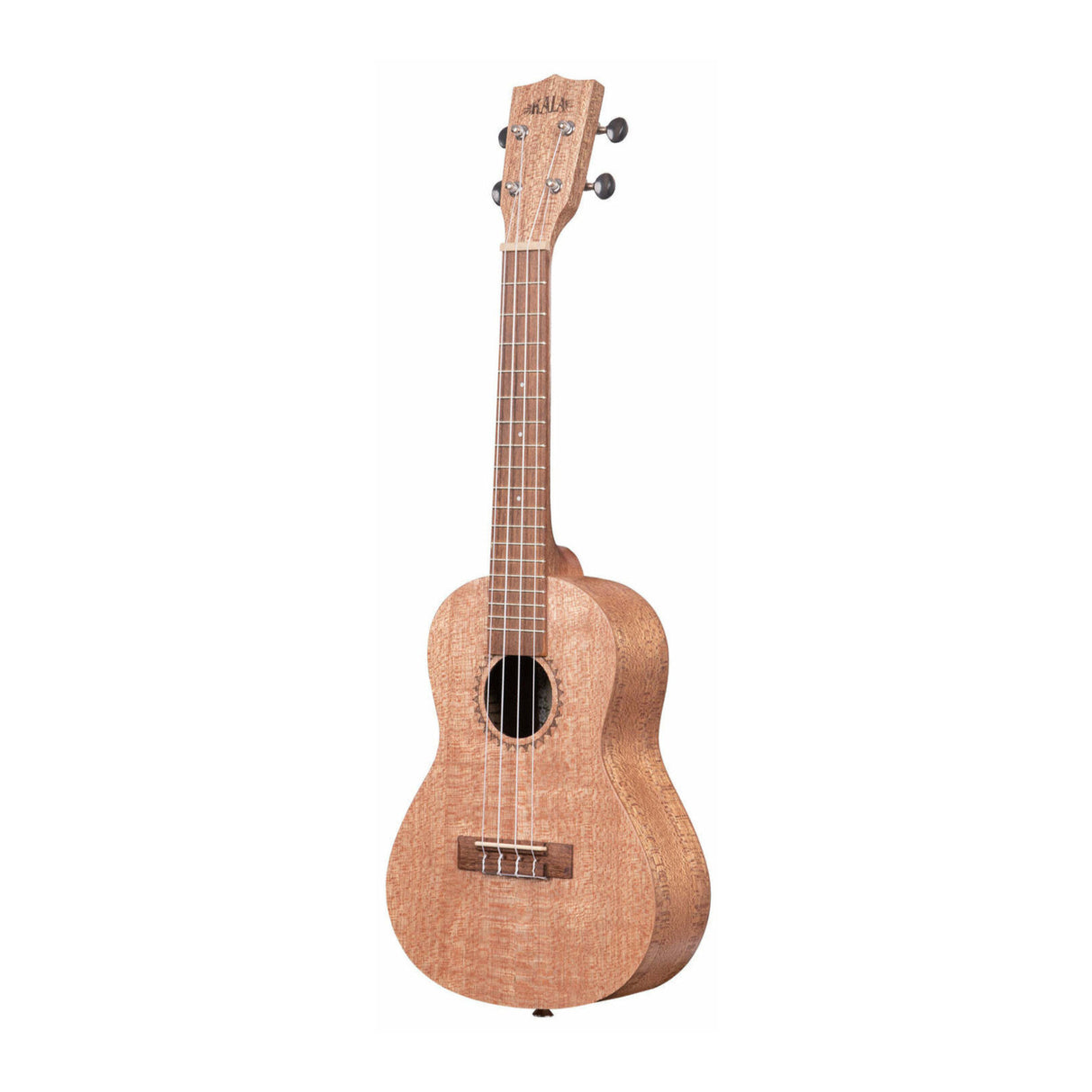 Kala Burled Meranti Concert Ukulele KA-20C with Chromatic Tuner and Strings