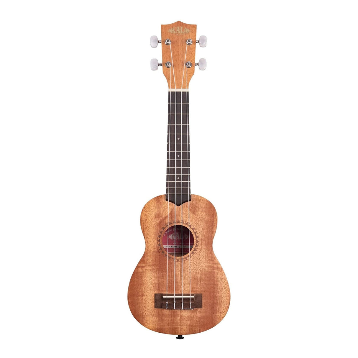 Kala KA-15S Satin Mahogany Soprano Ukulele with Tuner and Strings