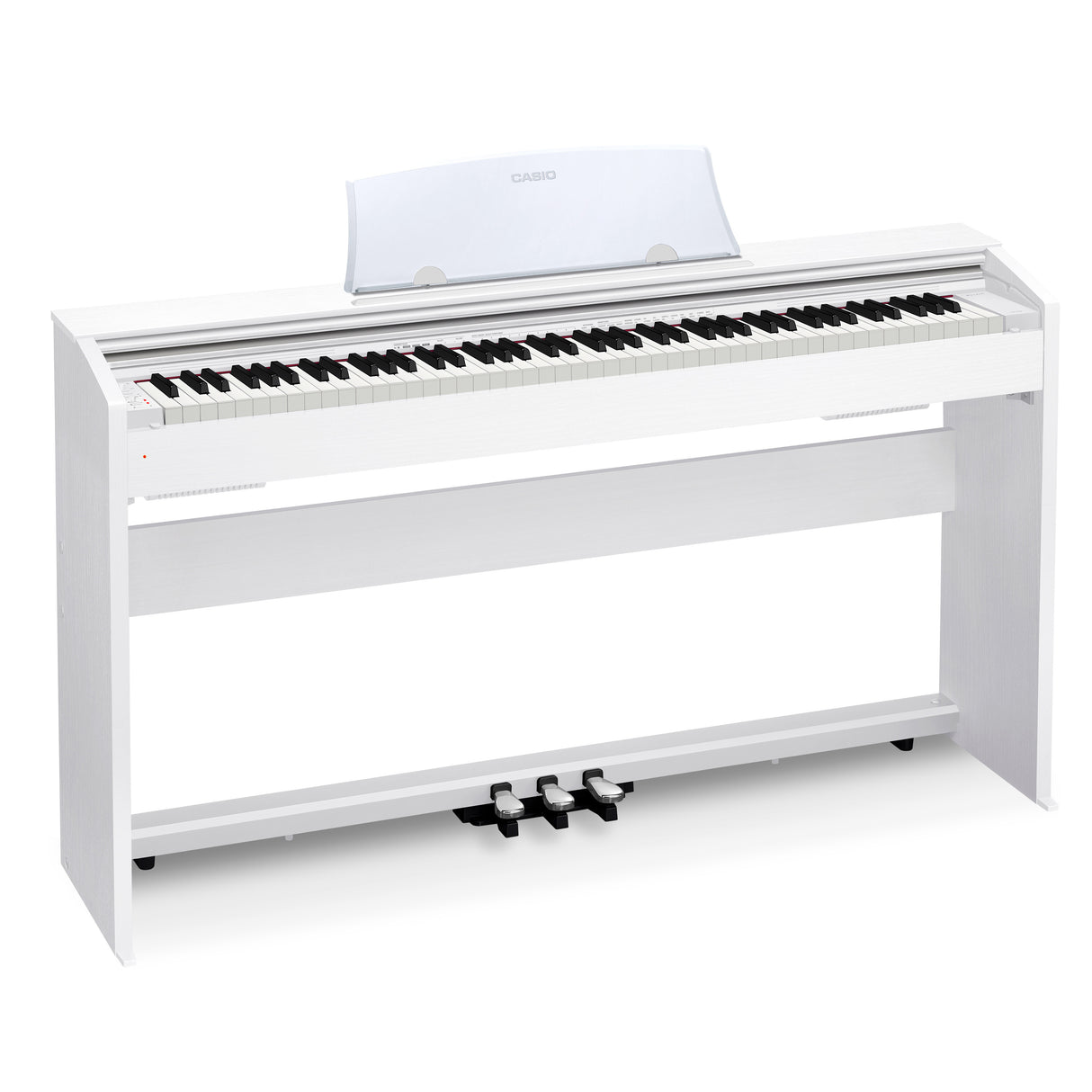 Casio PX-770WE Privia Digital Home Piano with Keyboard Bench and Learning Book