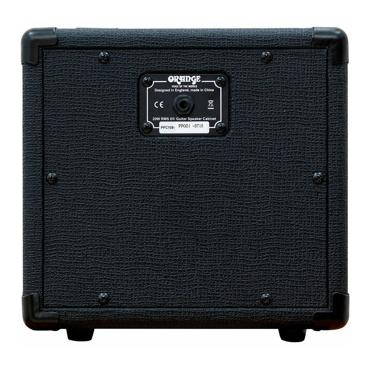 Orange Amps PPC108 20W Speaker Guitar Cabinet (1 x 8 Inch, Black)