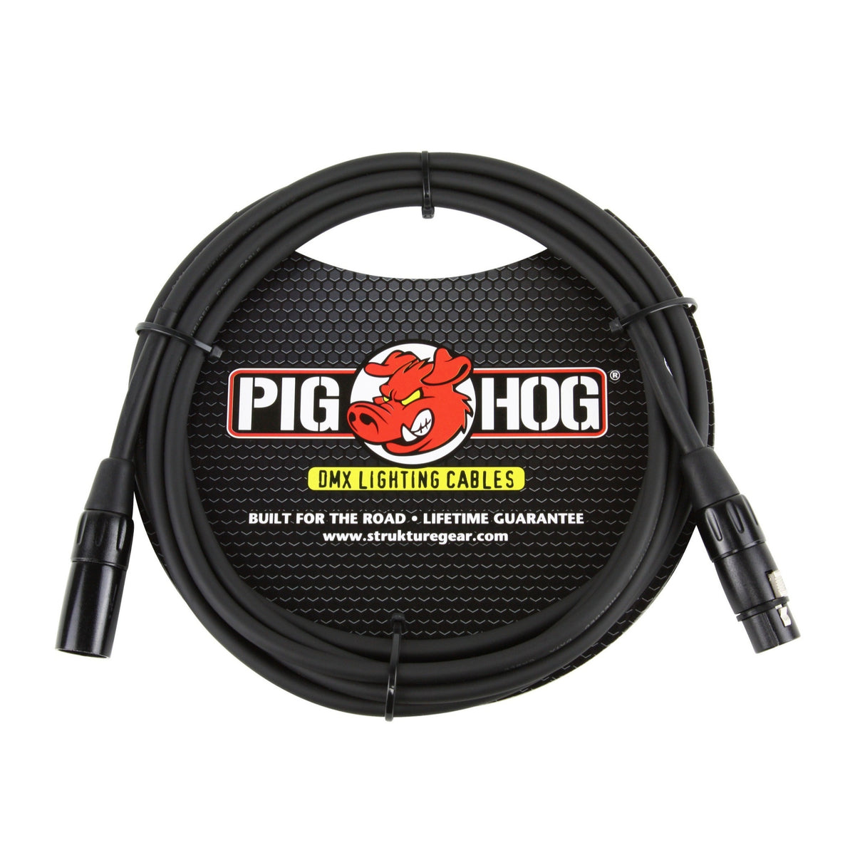 Pig Hog PHDMX10 3-Pin DMX Lighting Cable (Black,10-Feet)