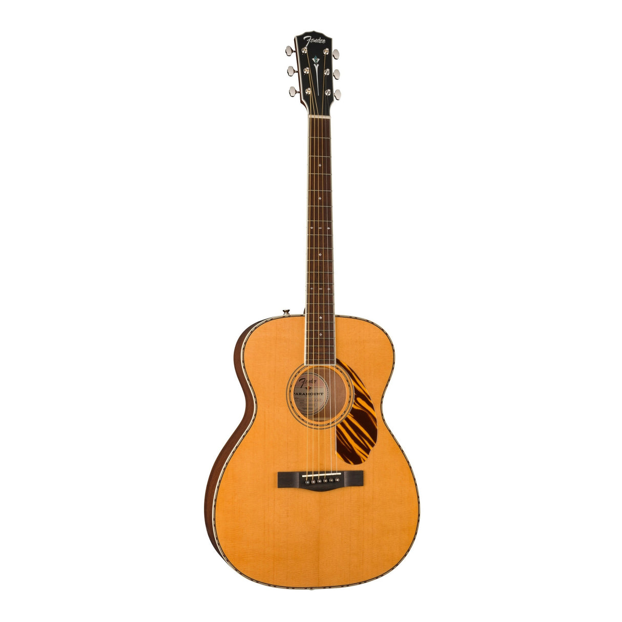 Fender PO-220E Orchestra 6-String Ovangkol Fingerboard Acoustic Guitar (Natural)