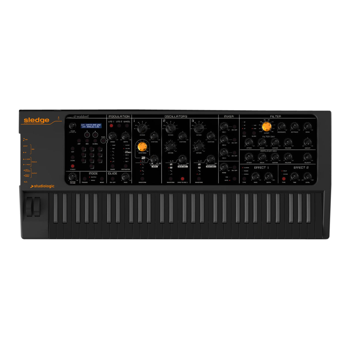 Studiologic Sledge 2 Black Edition Synthesizer with 61-Key Keyboard