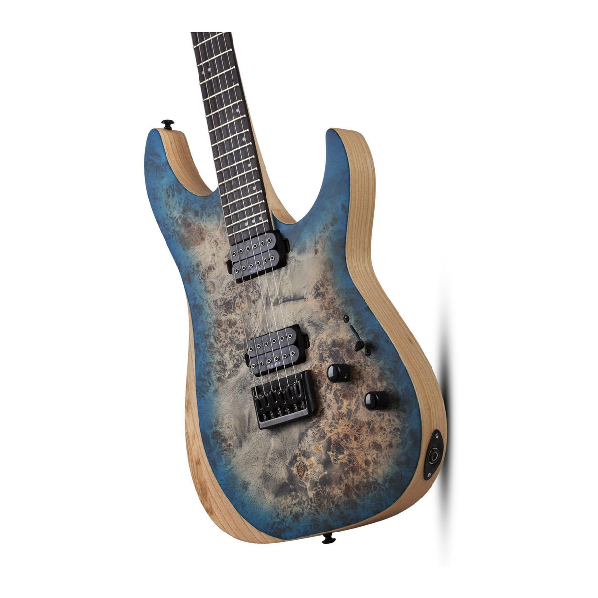 Schecter Reaper-6 Electric Guitar in Satin Sky Burst with Hard Shell Case