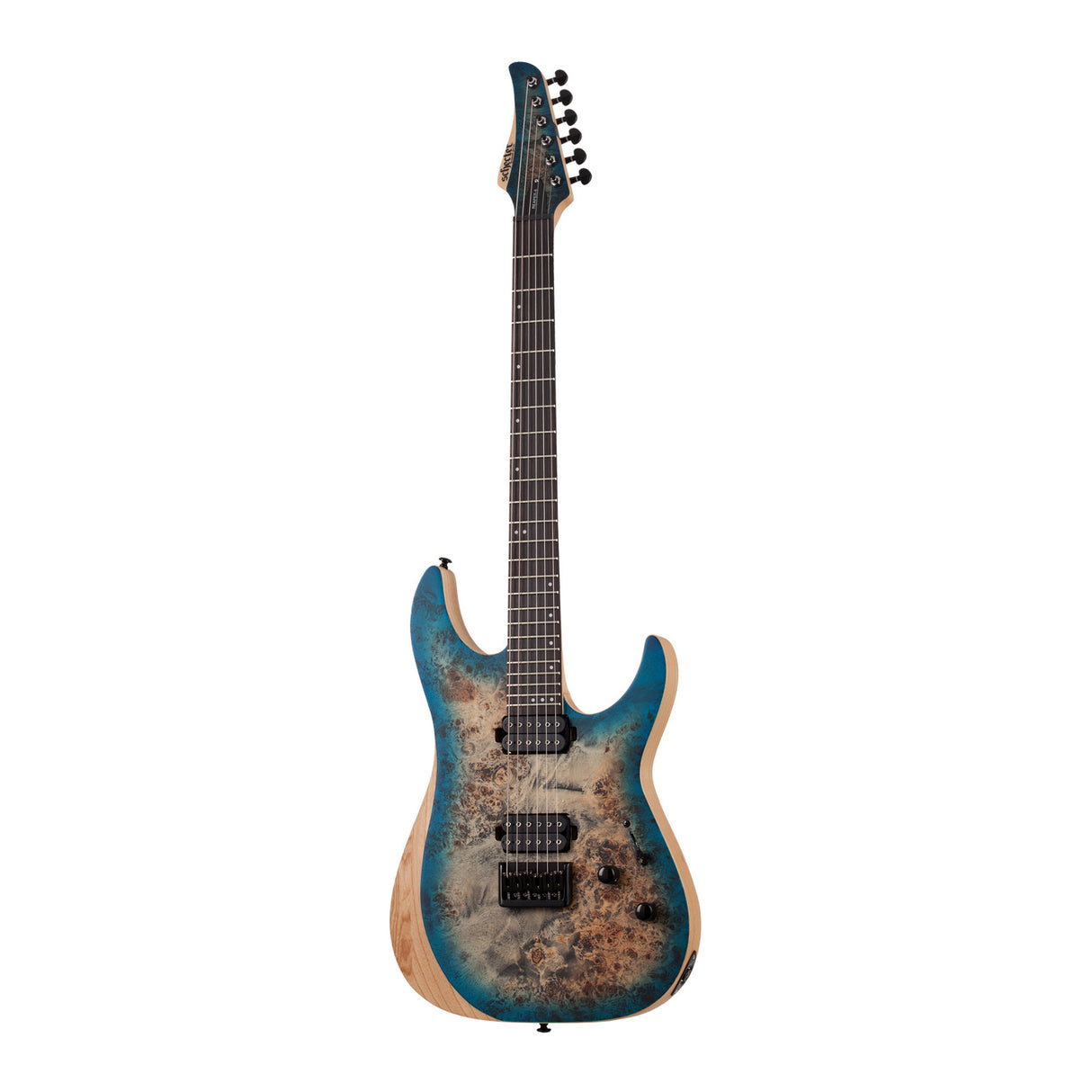 Schecter Reaper-6 Electric Guitar in Satin Sky Burst with Hard Shell Case