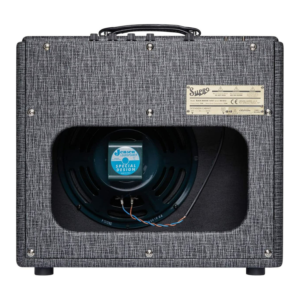 Supro 1695TJ Black Magick 1x12 25W Tube Combo Amp (Black Rhino) w/ Guitar Cable