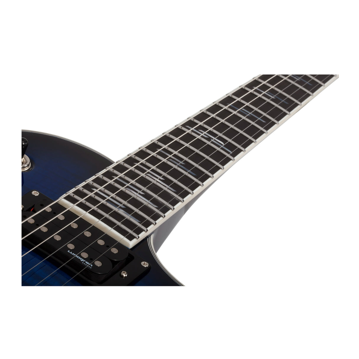 Schecter Solo-II Supreme 6-String Electric Guitar (See Thru Blue Burst)