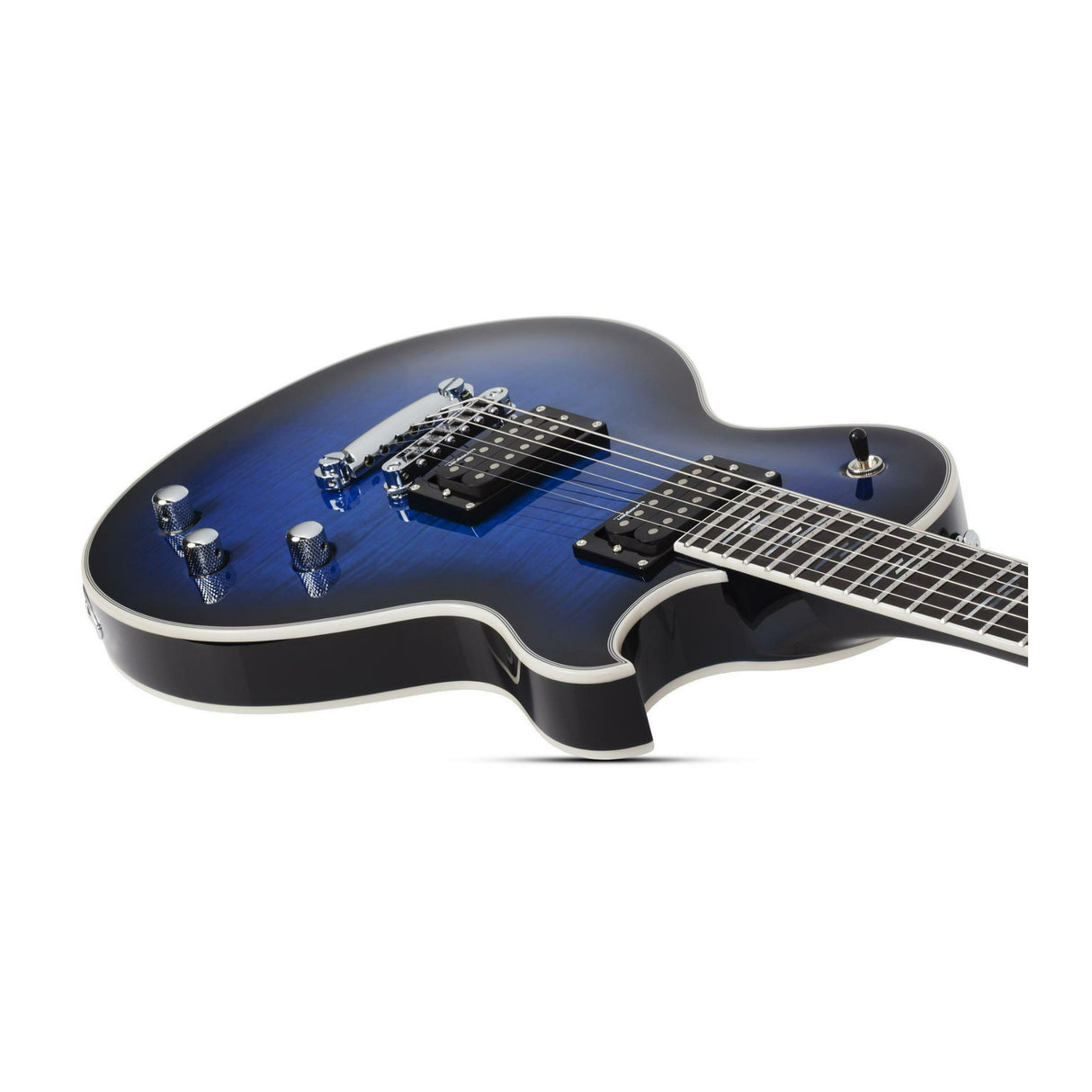 Schecter Solo-II Supreme 6-String Electric Guitar (See Thru Blue Burst)
