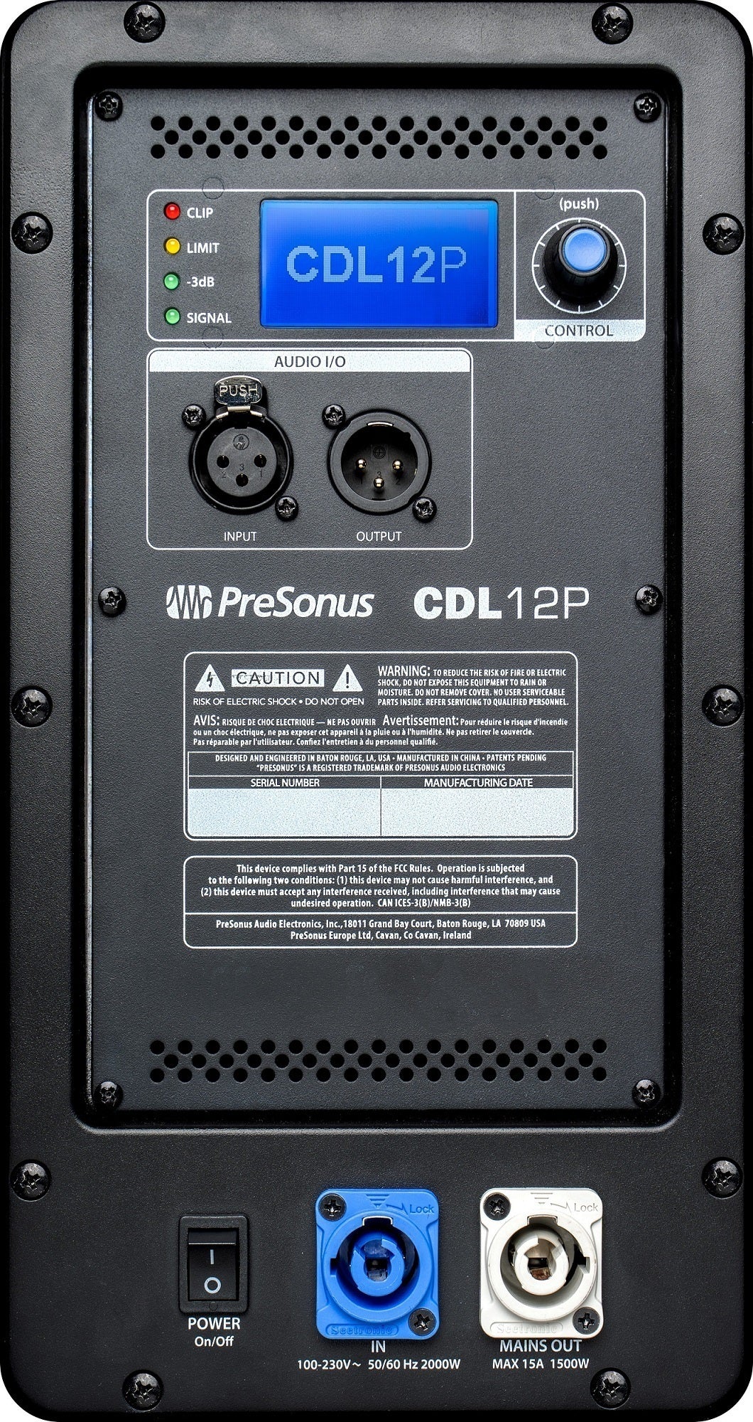 PreSonus CDL12P 1000W Constant Directivity Loudspeaker with 25-Foot XLR Cables (2-Pack)