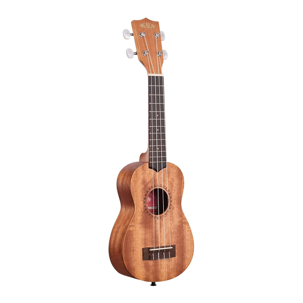 Kala KA-15S Satin Mahogany Soprano 4-String Ukulele with Bag and Accessories