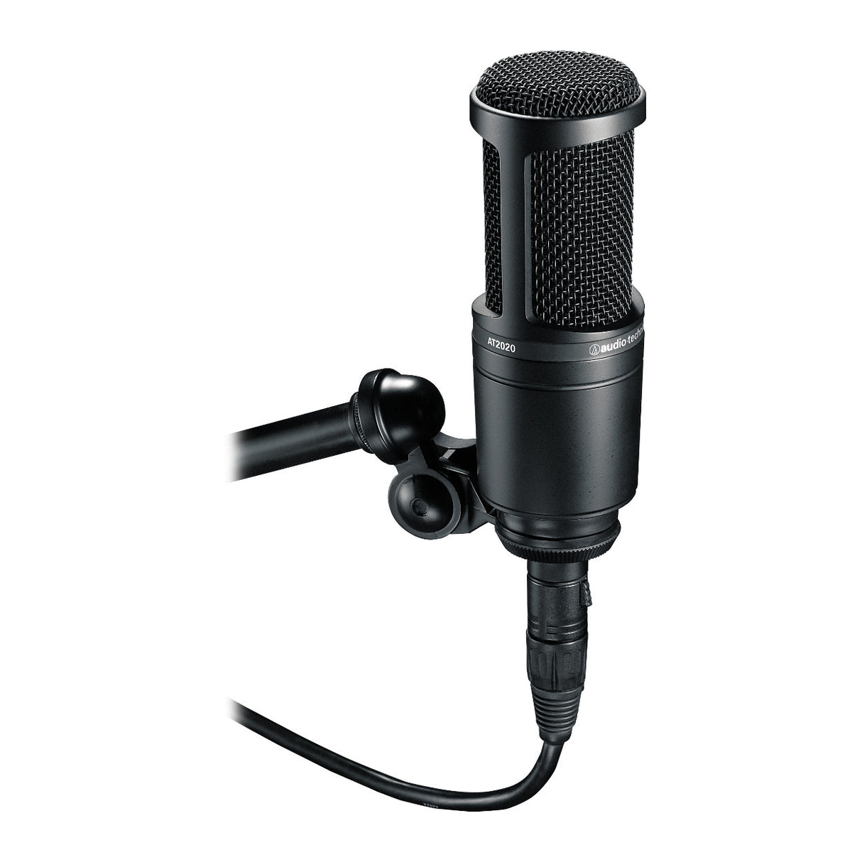 Audio-Technica AT2020 Condenser Studio Microphone with Knox Filter and Boom Arm