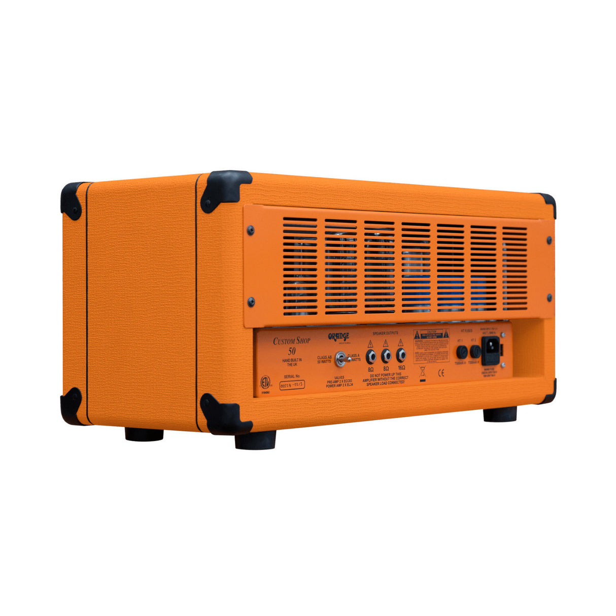 Orange Amps CS50 Custom Shop 50W Tube Amp Head with 2x12-Inch Open Back Cabinet
