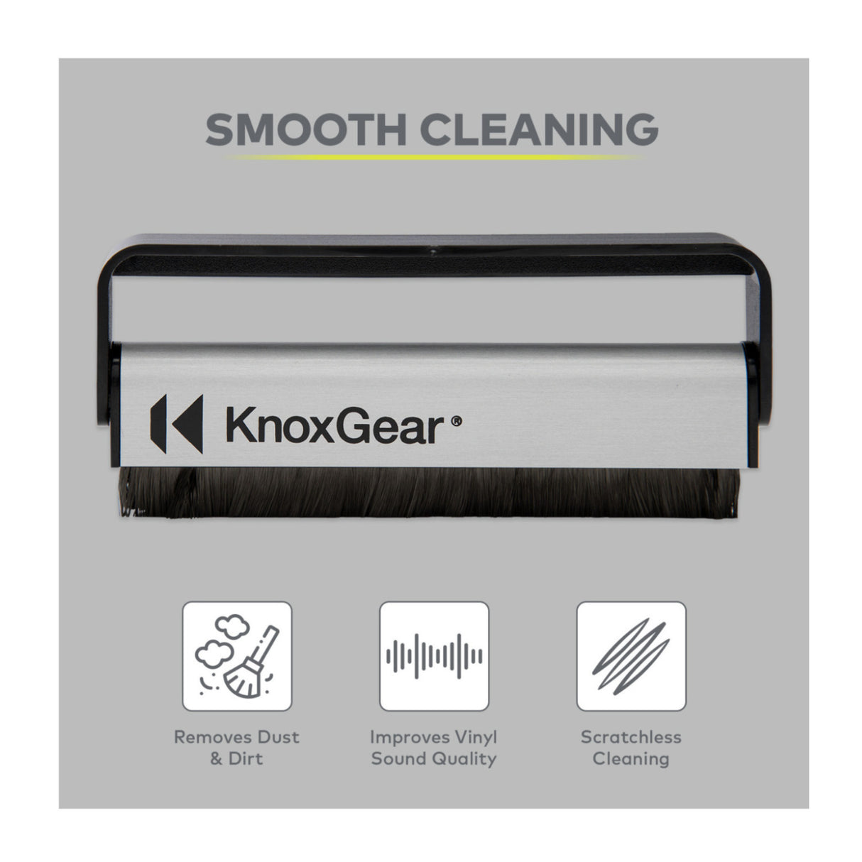 Knox Gear Vinyl Carbon Fiber Anti-Static Record Brush