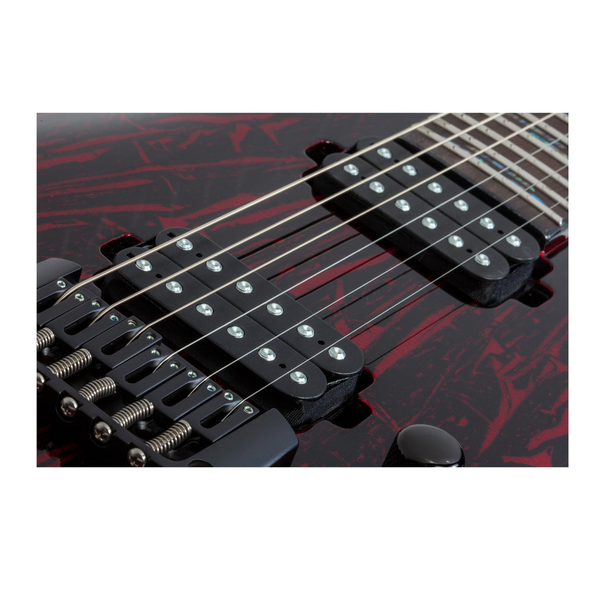 Schecter C-1 Silver Mountain Electric Guitar (Blood Moon) with Hard Shell Case
