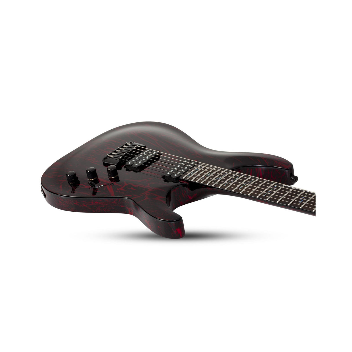 Schecter C-1 Silver Mountain Electric Guitar (Blood Moon) with Hard Shell Case