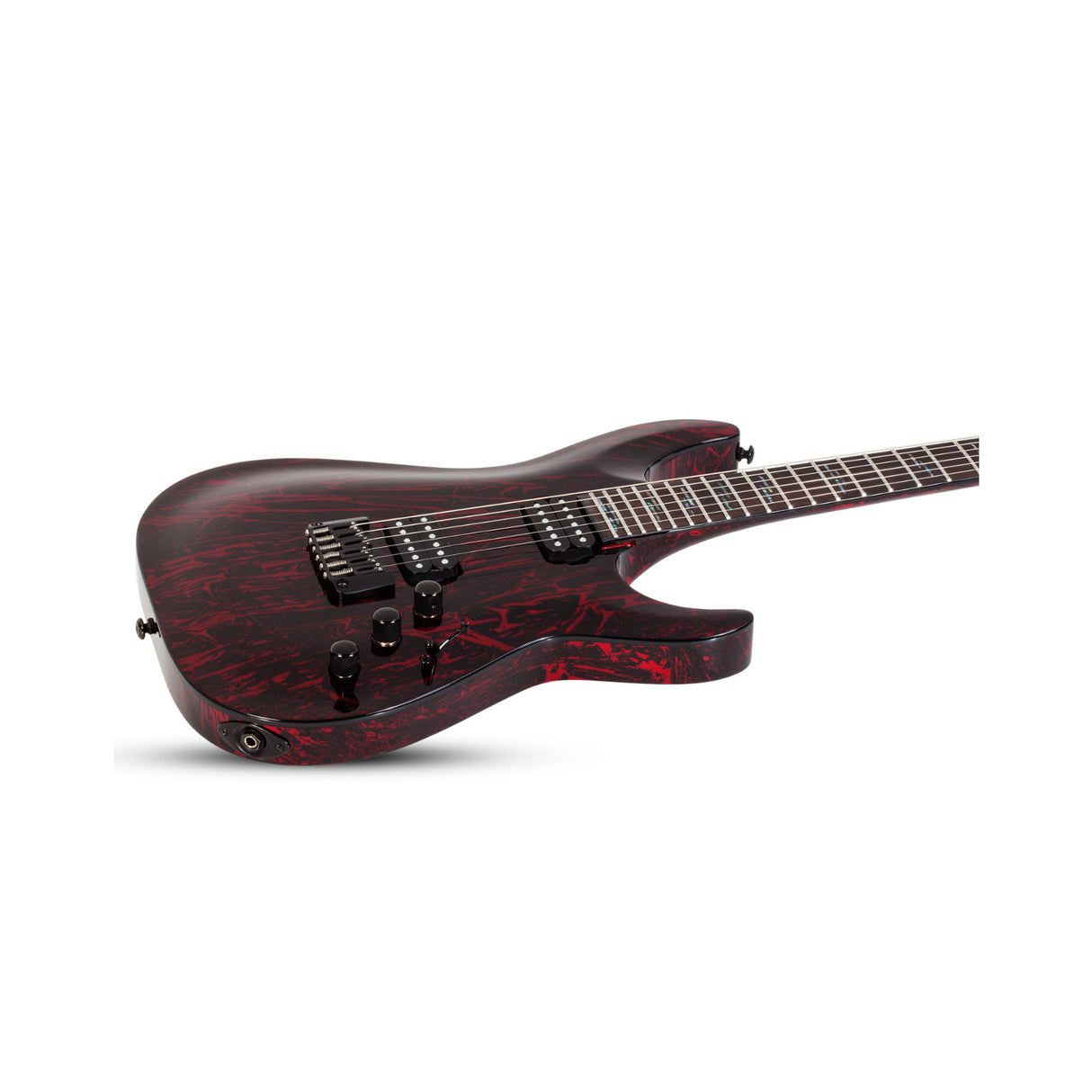 Schecter C-1 Silver Mountain Electric Guitar (Blood Moon) with Hard Shell Case