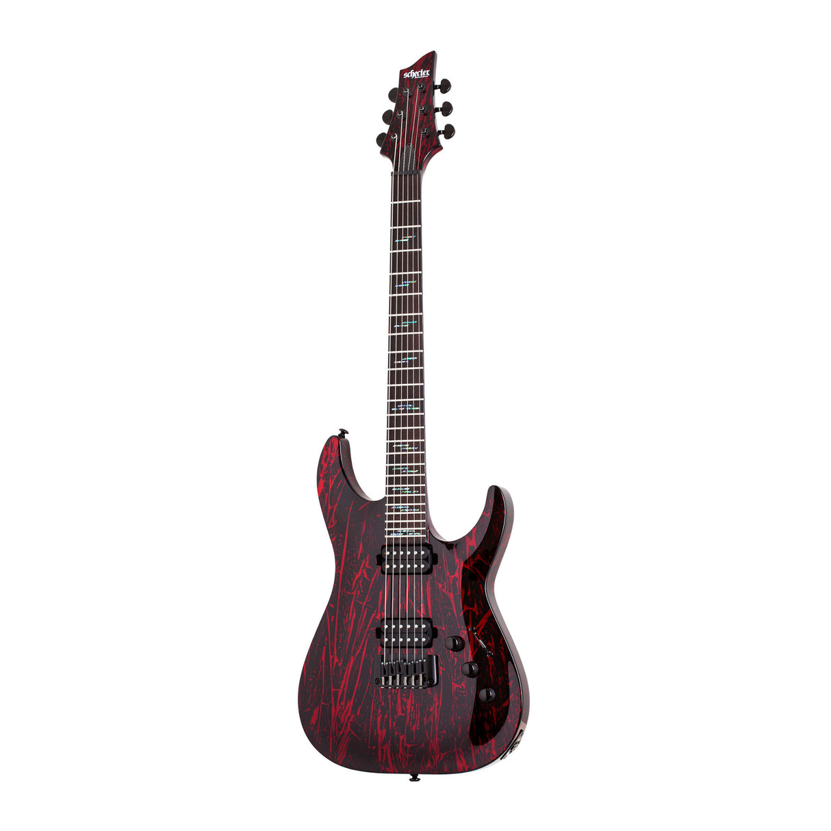 Schecter C-1 Silver Mountain 6-String Right-Hand Electric Guitar Bundle