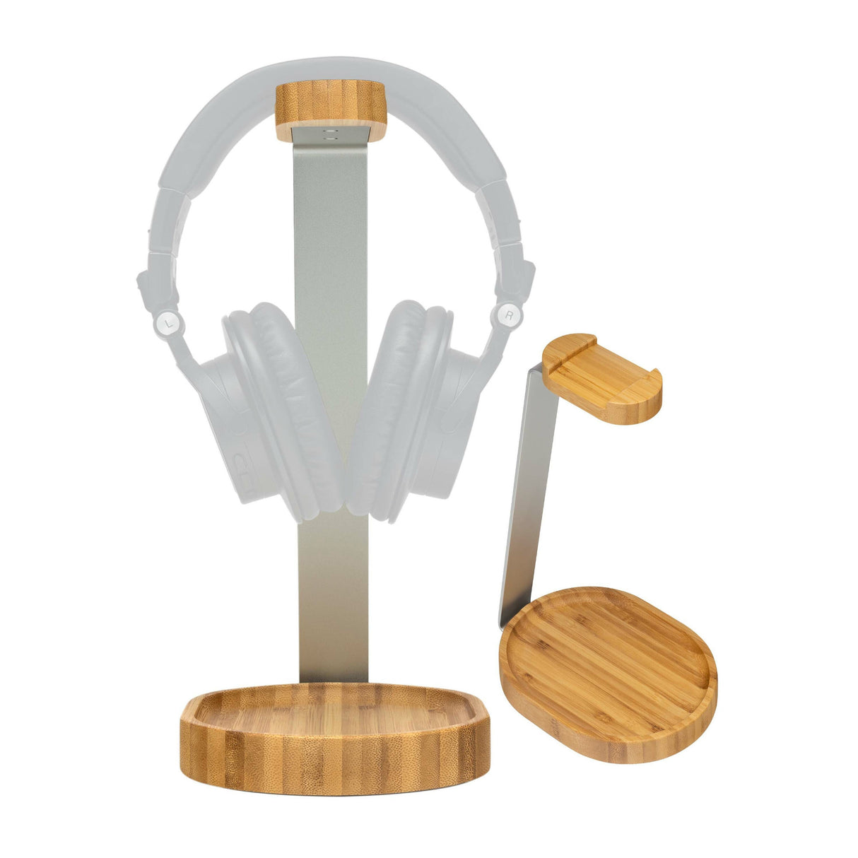 Knox Gear Wooden Headphone Stand (Bamboo Brown)