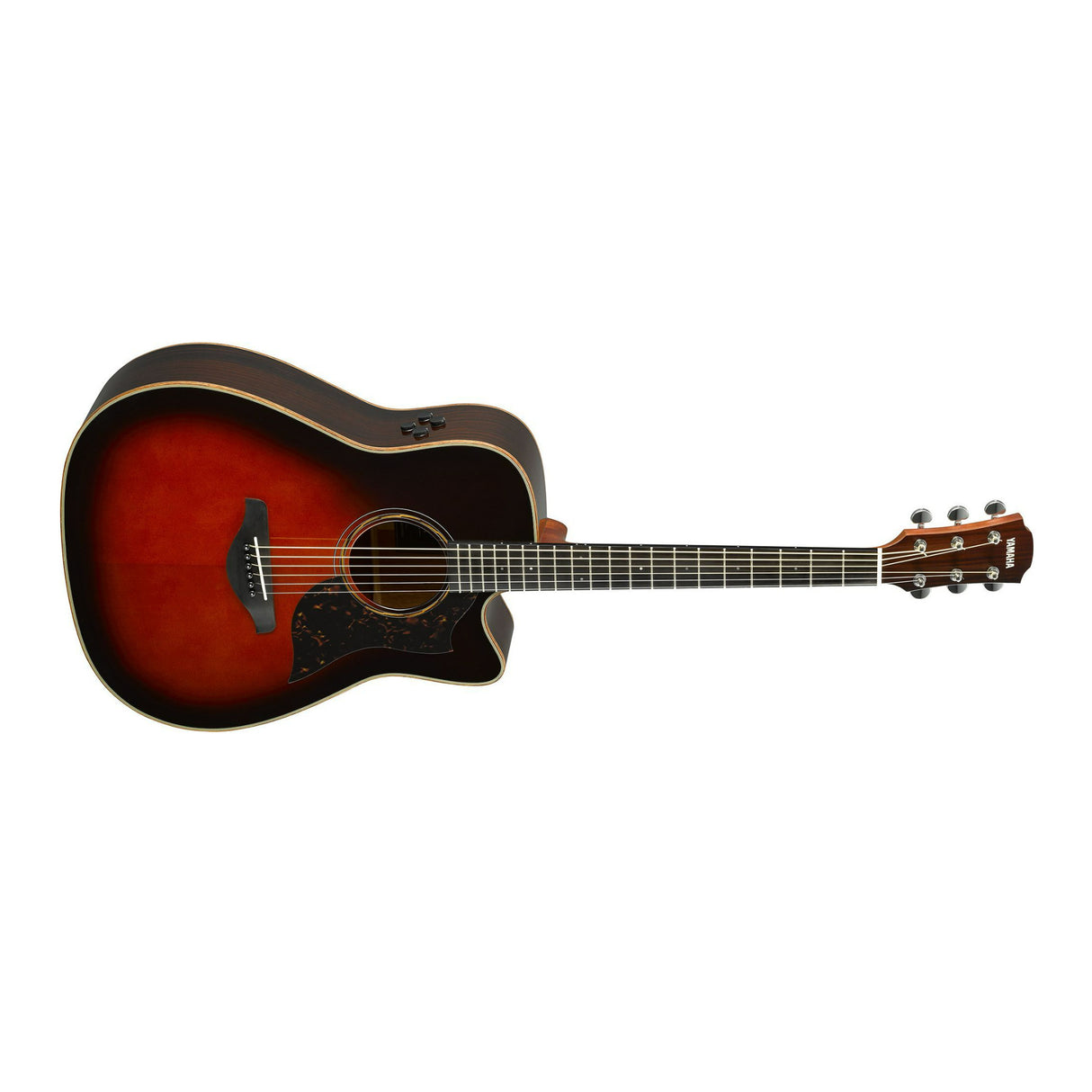 Yamaha A3R Cutaway Acoustic 6-String Electric Guitar with Bag (Brown Sunburst)