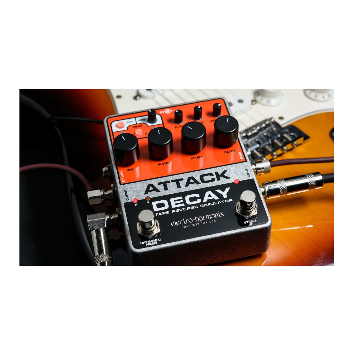 Electro-Harmonix Attack Decay Tape Reverse Simulator Guitar Pedal