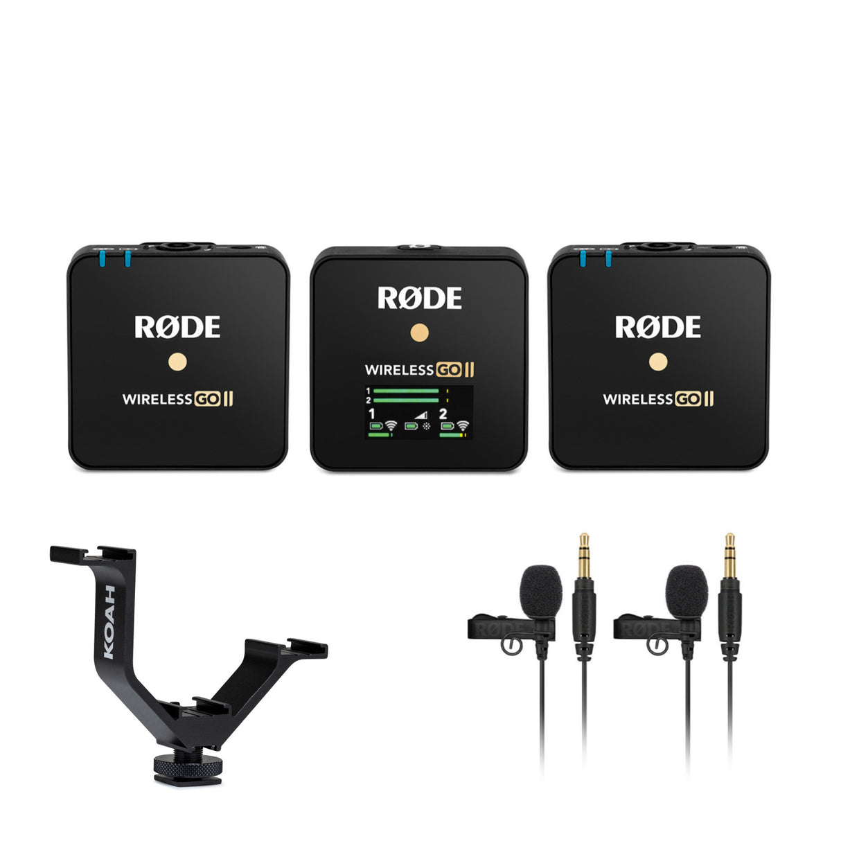 Rode Microphones Wireless GO II Dual Channel Microphone System with Mic (Pair)